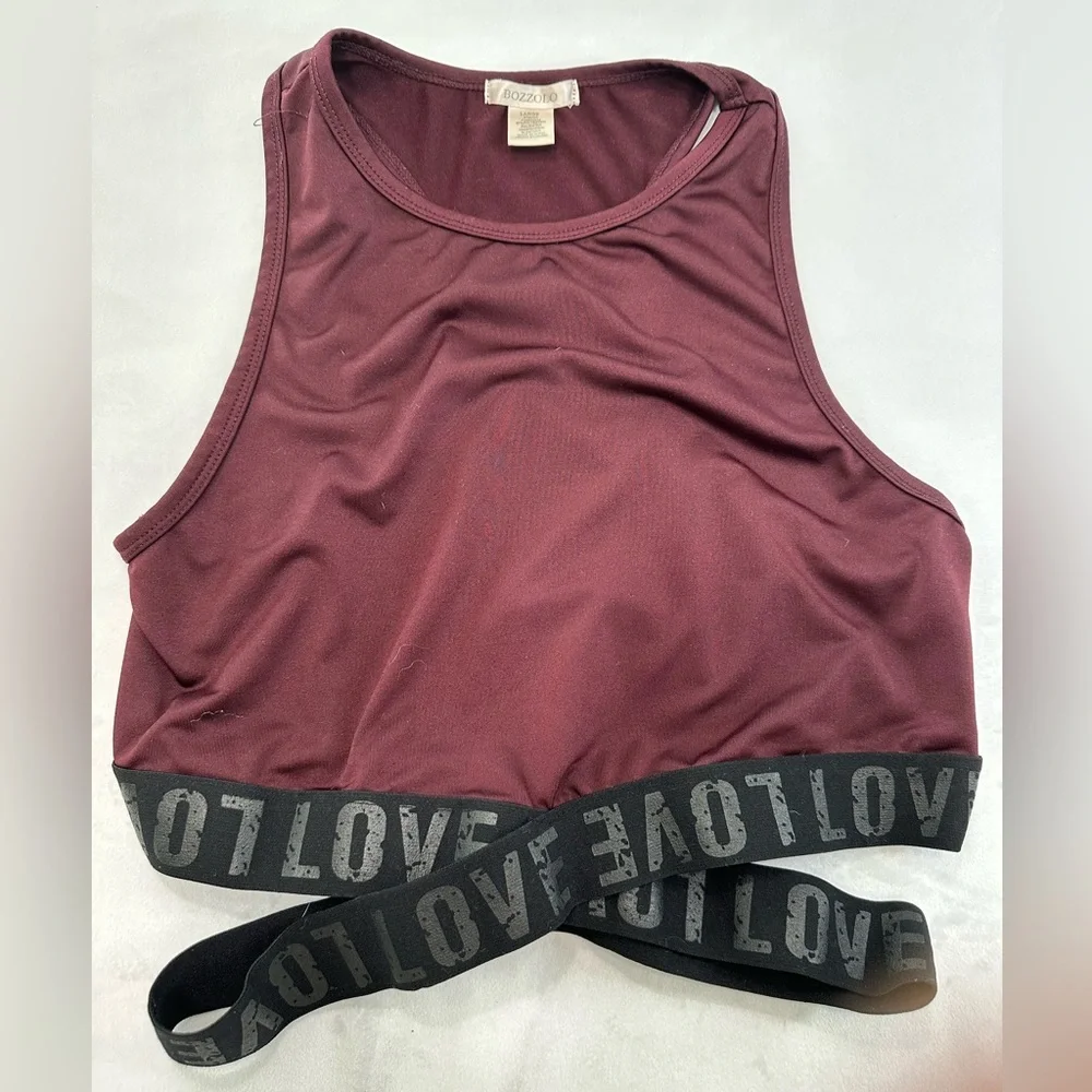 Mauve Strappy Sports Bra Romantic Sports Size L